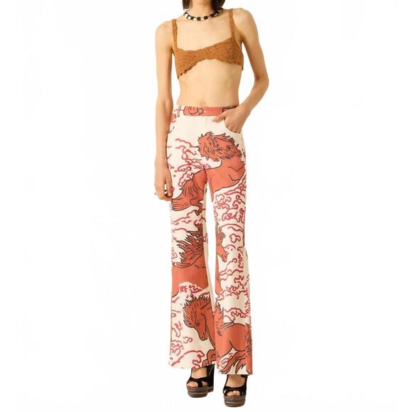 NEW ALIX OF BOHEMIA women's bunny rouge pegasus pant in off-white - Picture 3 of 4